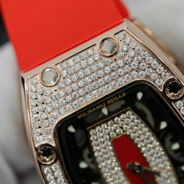 Richard Mille RM007 with Custom Moissanite Diamonds Red 36mm