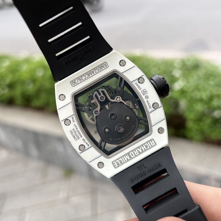 Richard Mille RM052 Tourbillon Skull Carbon with Rubber Strap 43mm