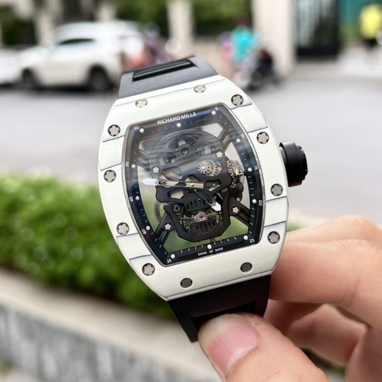 Richard Mille RM052 Tourbillon Skull Carbon with Rubber Strap 43mm