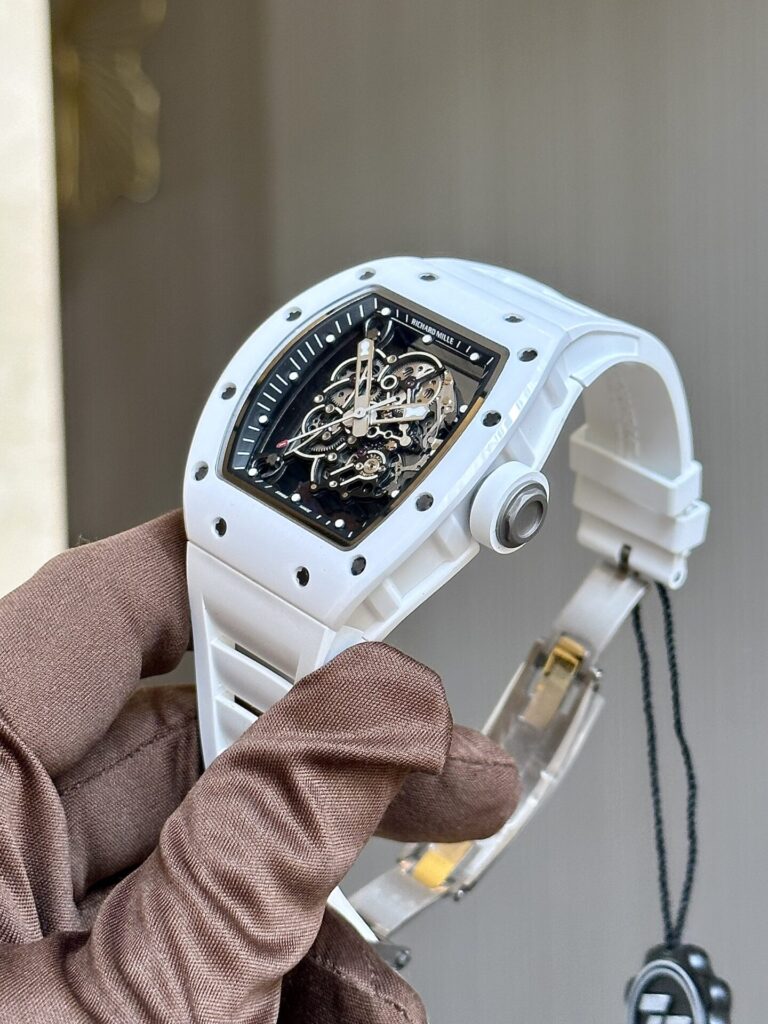 Richard Mille RM055 Bubba Watson Ceramic White with Black Dial, BBR Factory