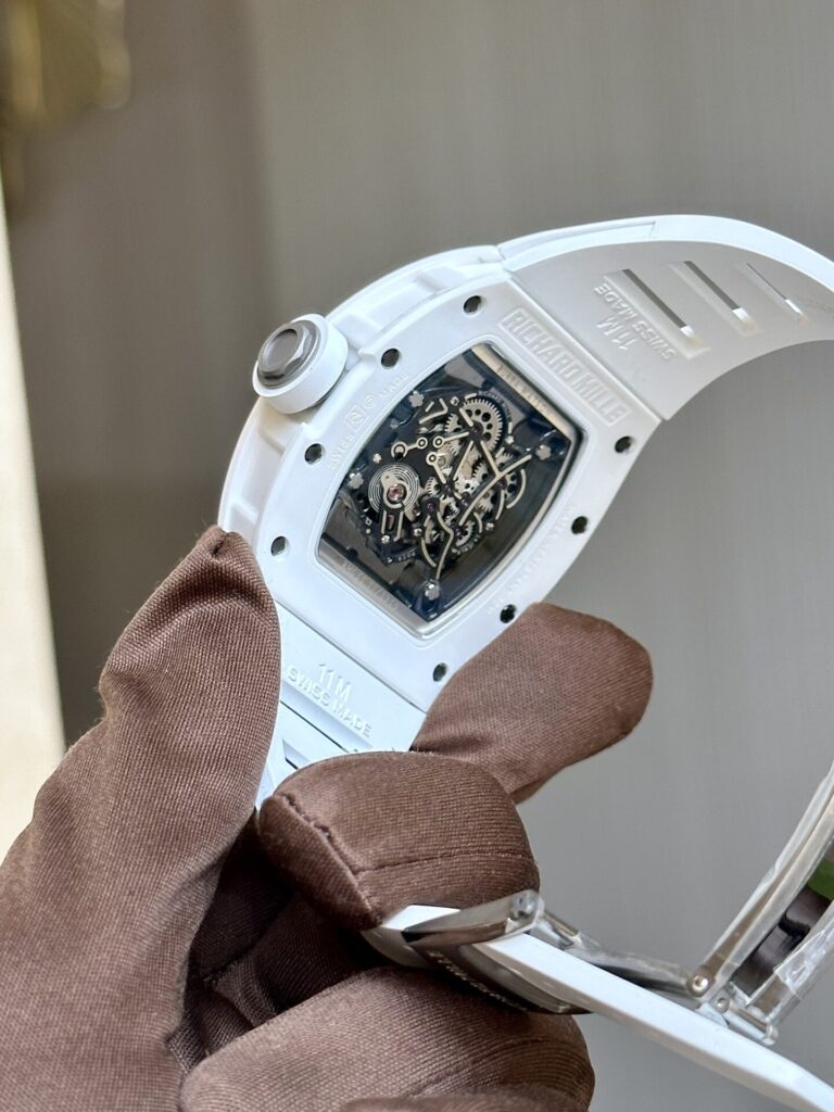 Richard Mille RM055 Bubba Watson Ceramic White with Black Dial, BBR Factory