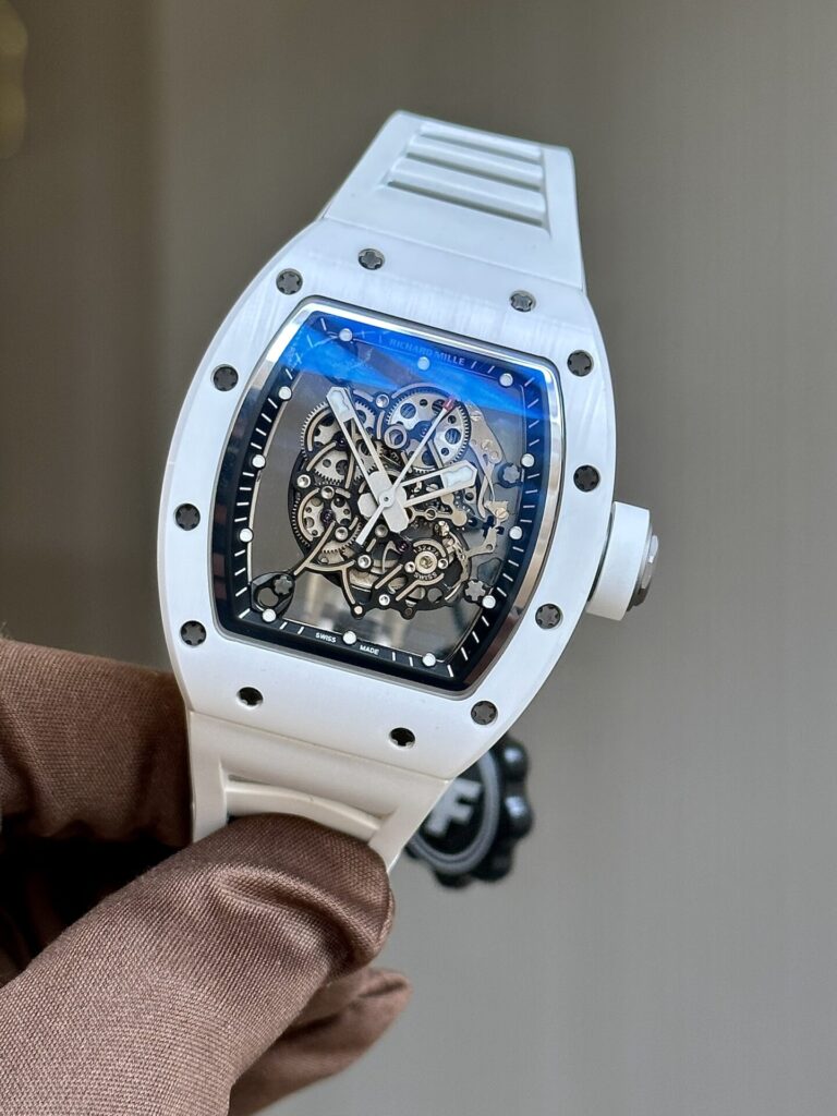Richard Mille RM055 Bubba Watson Ceramic White with Black Dial, BBR Factory