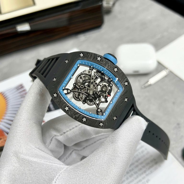 Richard Mille RM055 Full Carbon Case with Rubber Strap