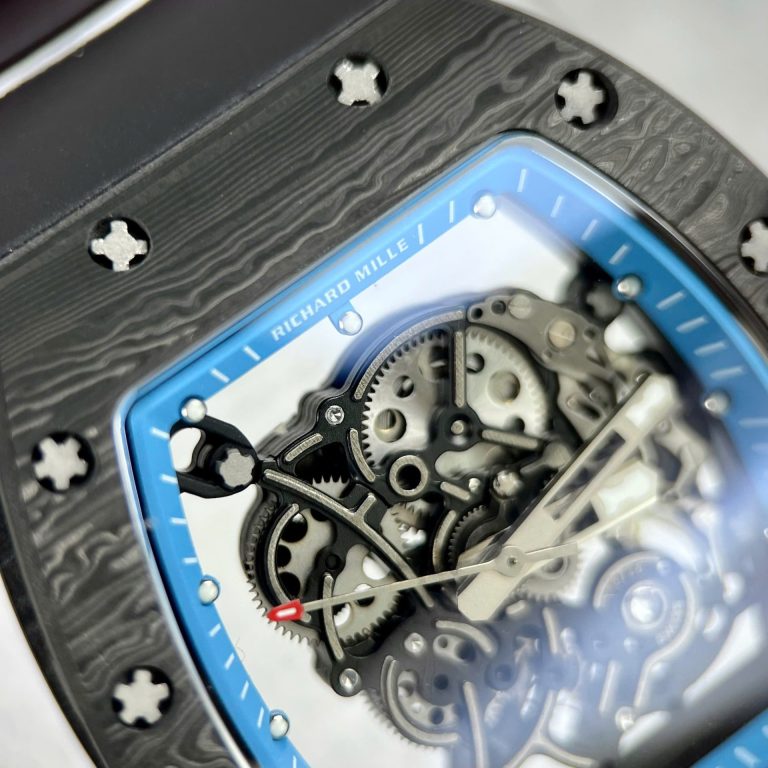 Richard Mille RM055 Full Carbon Case with Rubber Strap