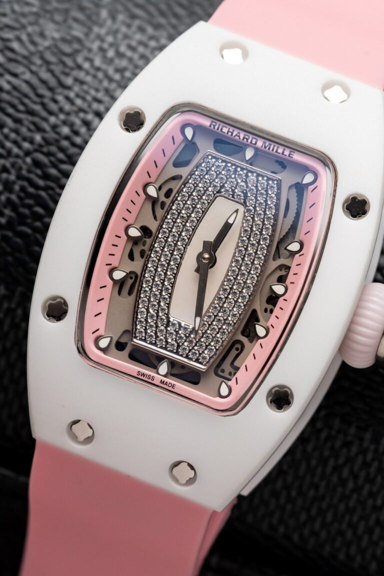 Richard Mille RM07-01 Ceramic with Pink Rubber Strap