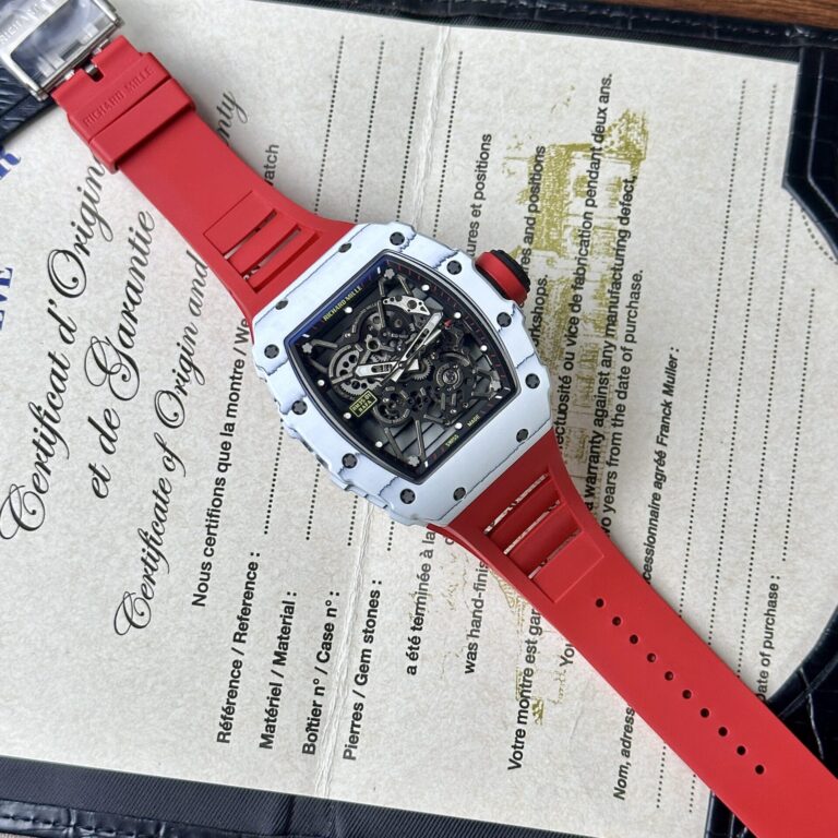 Richard Mille RM35-01 Rafael Nadal Red Rubber Strap 1:1 BBR Factory 42mm