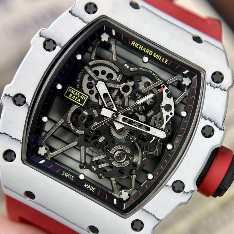 Richard Mille RM35-01 Rafael Nadal Red Rubber Strap 1:1 BBR Factory 42mm