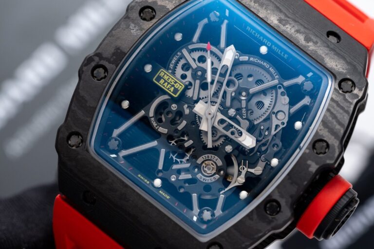 Richard Mille RM35-01 1:1 Red Rubber Strap 45mm