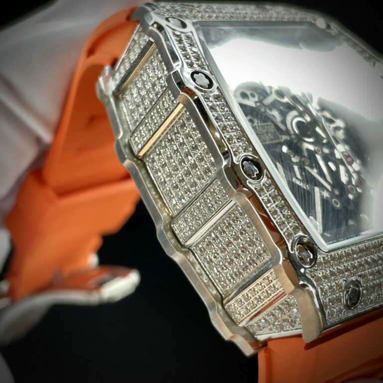 Richard Mille RM35-02 Watch with Orange Rubber Strap 44mm
