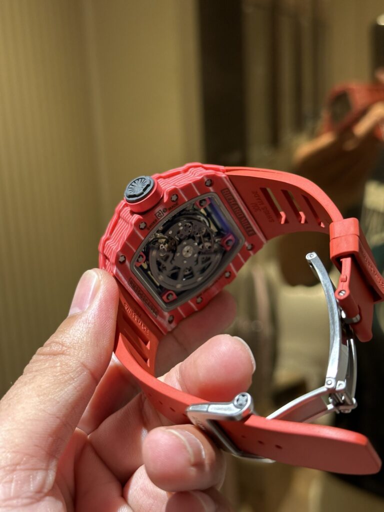 Richard Mille RM35-02 Carbon Fiber Red 1:1 Watch 45mm