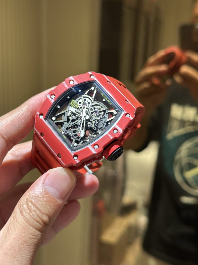 Richard Mille RM35-02 Carbon Fiber Red 1:1 Watch 45mm