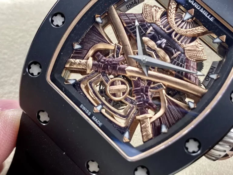 Richard Mille RM47 Samurai Tourbillon Ceramic 1:1 Watch 42.7mm