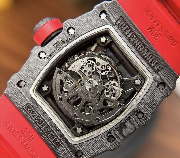 Richard Mille RM35-02 Skeleton with Red Rubber Strap