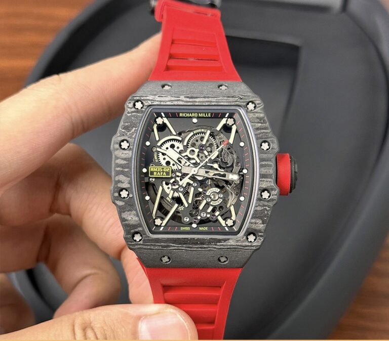 Richard Mille RM35-02 Skeleton with Red Rubber Strap