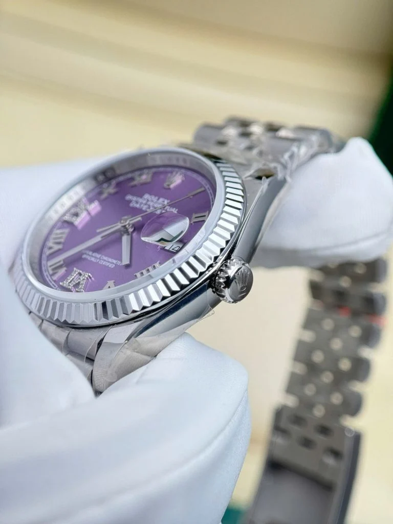 Rolex DateJust 126234 Super Clone with Purple Dial