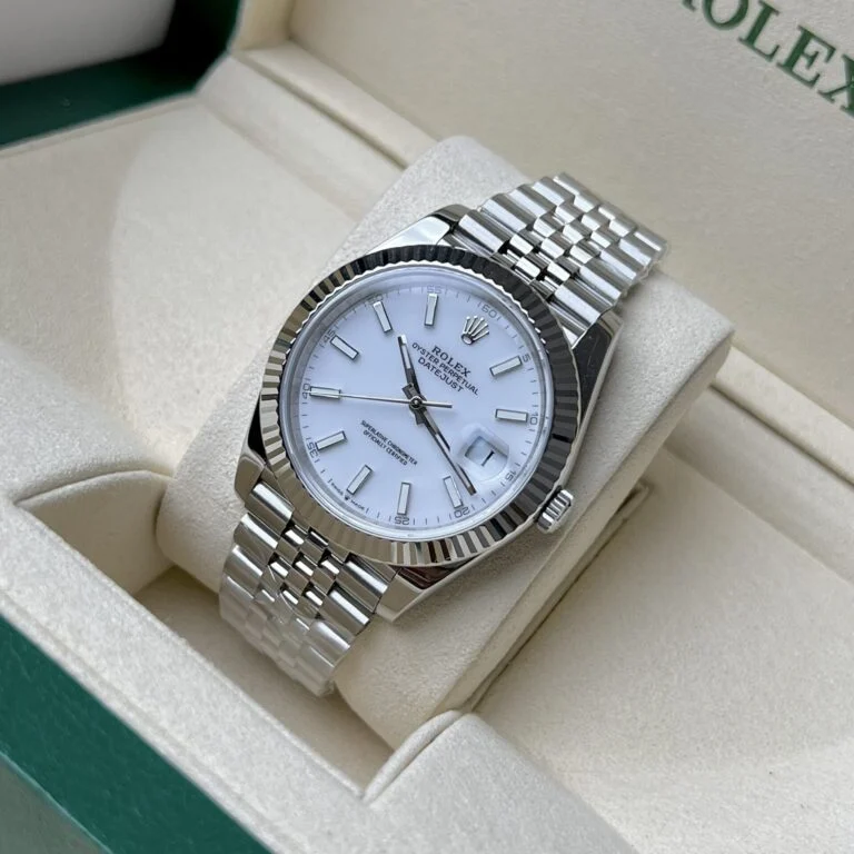 DateJust 41 126334 QF 1:1 Best Edition 904L Steel Ice Blue Stick Dial on Jubilee Bracelet QF3235 (149g)
