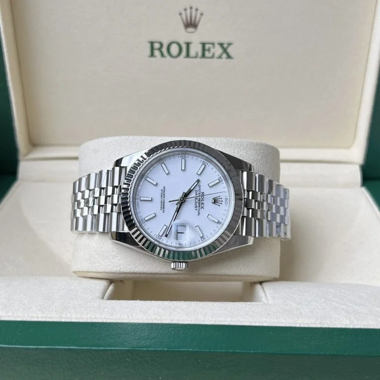 DateJust 41 126334 QF 1:1 Best Edition 904L Steel Ice Blue Stick Dial on Jubilee Bracelet QF3235 (149g)