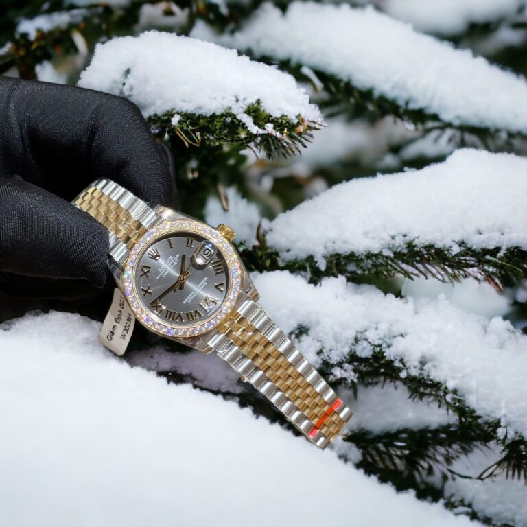 Rolex DateJust Moissanite Diamond Gray Dial 31mm