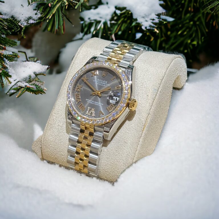 Rolex DateJust Moissanite Diamond Gray Dial 31mm