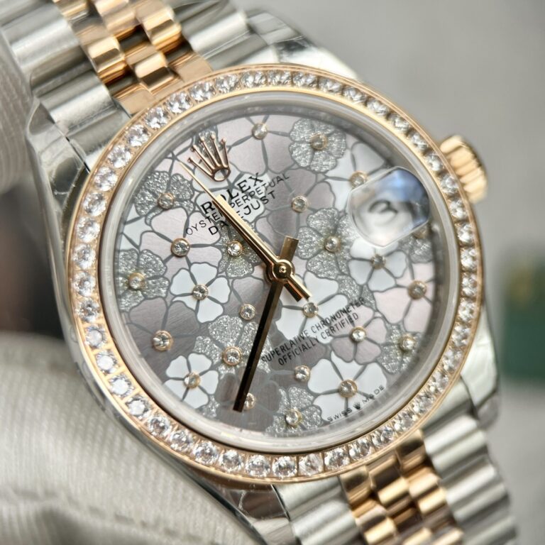 Rolex DateJust Flower Dial With Diamond Bezel 31mm