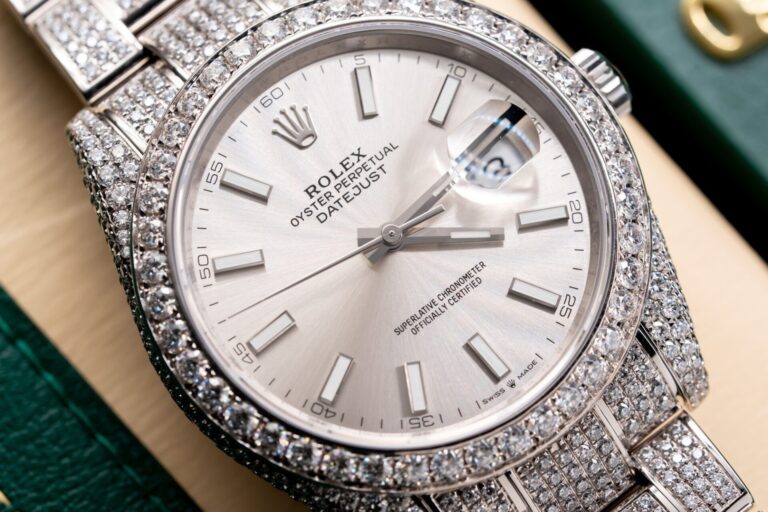 Rolex Datejust 126334 With Full Diamond Moissanite 41mm