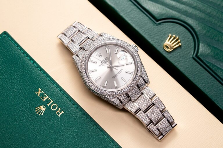 Rolex Datejust 126334 With Full Diamond Moissanite 41mm