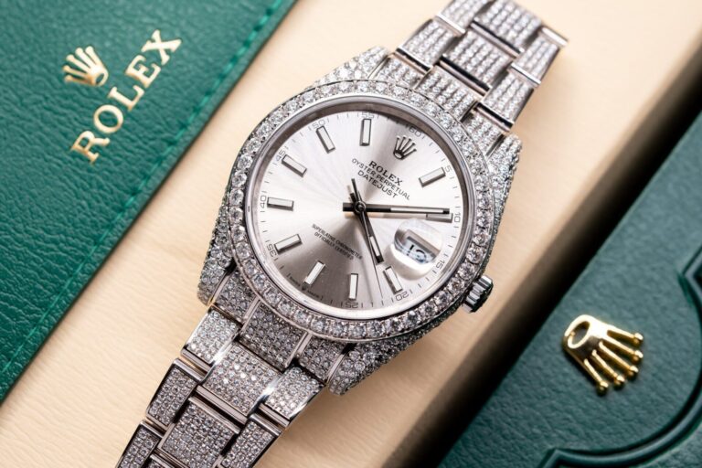 Rolex Datejust 126334 With Full Diamond Moissanite 41mm