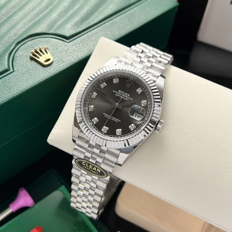 DateJust 41 126334 QF 1:1 Best Edition 904L Steel Gray Diamonds Dial on Jubilee Bracelet QF3235 (149g)