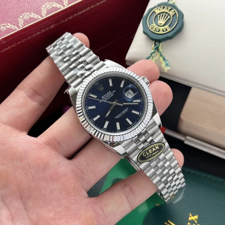 DateJust 41 126334 QF 1:1 Best Edition 904L Steel Blue Stick Dial on Jubilee Bracelet QF3235 (149g)