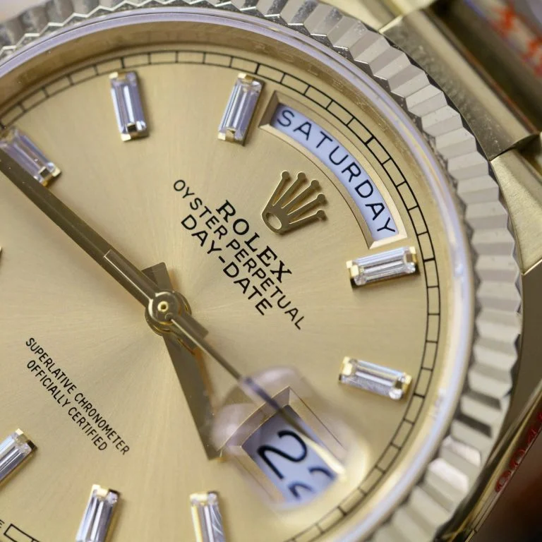 Rolex Day-Date 36mm Presidential Super Clone with Yellow Dial