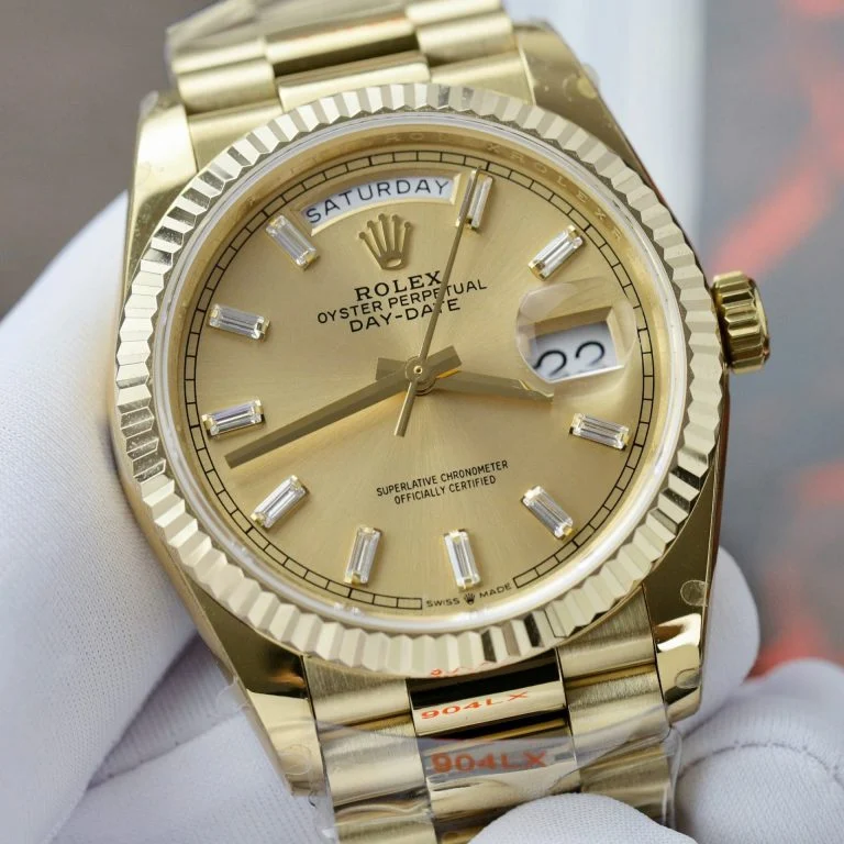 Rolex Day-Date 36mm Presidential Super Clone with Yellow Dial