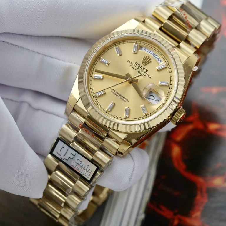 Rolex Day-Date 36mm Presidential Super Clone with Yellow Dial