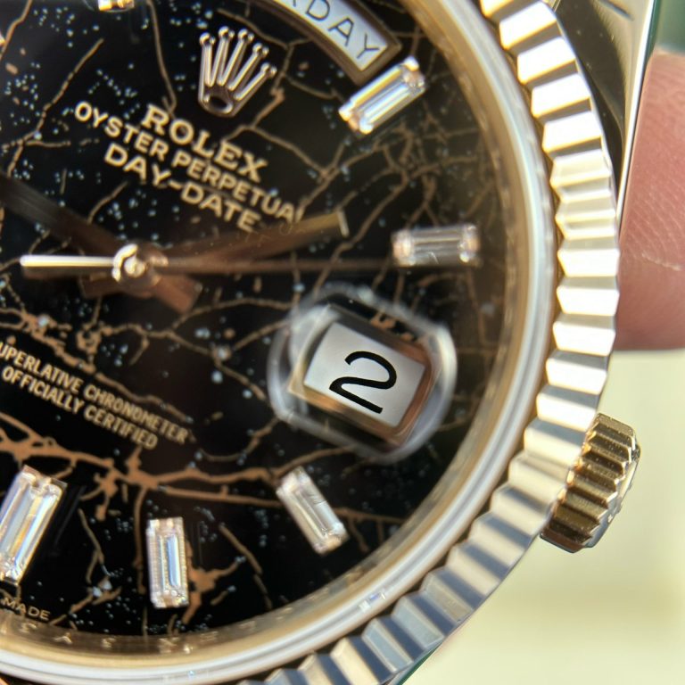 Rolex Day-Date 228235 Eisenkiesel Dial 18K Gold Wrapped GMF 40mm