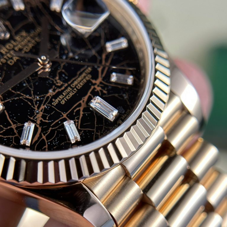 Rolex Day-Date 228235 Eisenkiesel Dial 18K Gold Wrapped GMF 40mm
