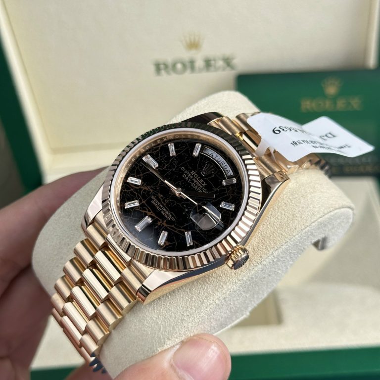 Rolex Day-Date 228235 Eisenkiesel Dial 18K Gold Wrapped GMF 40mm