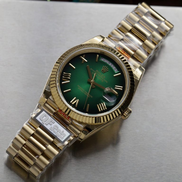 Rolex Day-Date 228238-0069 Green Ombre 185 Grams QF Factory 40mm