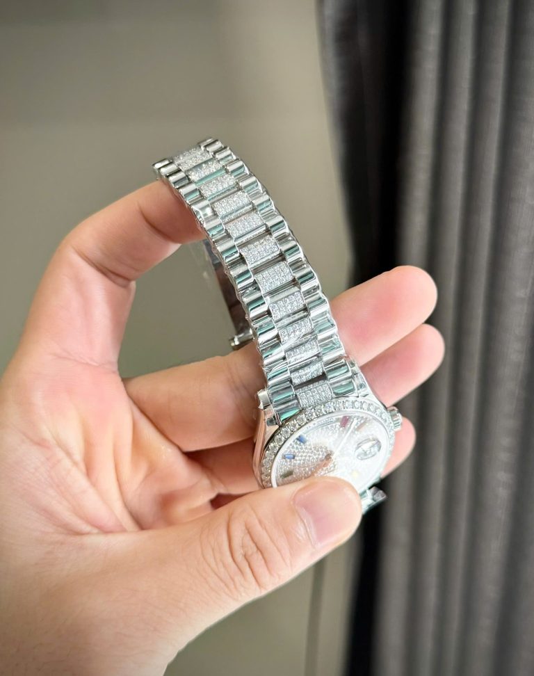 Rolex Day-Date Custom Moissanite Diamonds 36mm
