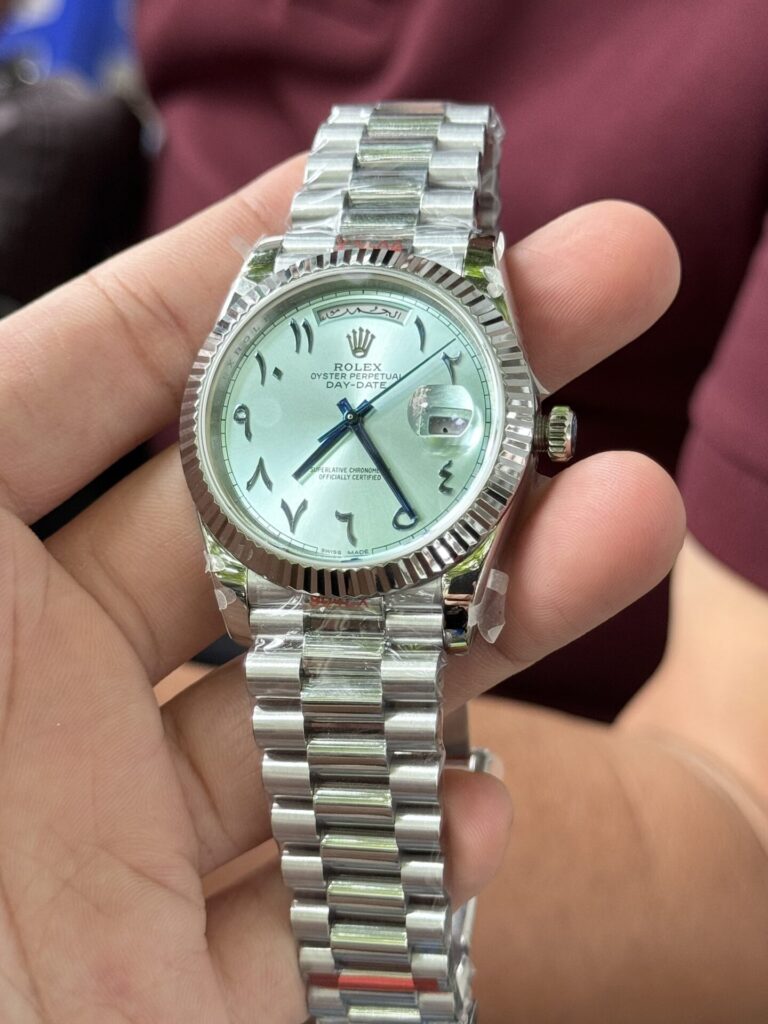 Rolex Day-Date Blue Dial Arabic Markers GM V2 40mm
