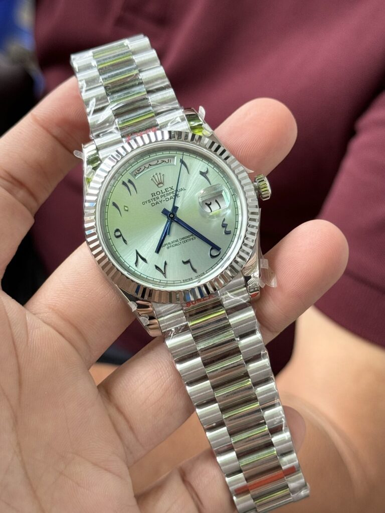 Rolex Day-Date Blue Dial Arabic Markers GM V2 40mm