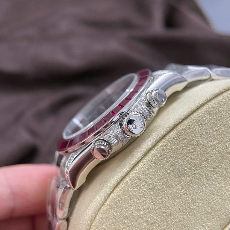 Rolex Daytona 126599TRU Replica Watch 18K Solid Gold + Natural Ruby + Natural Diamonds Custom 40mm