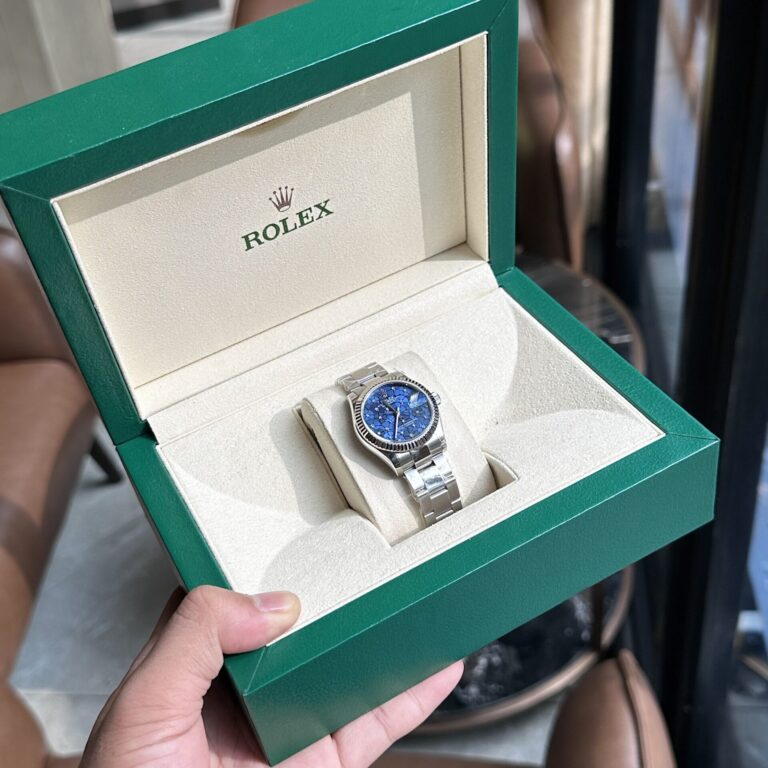 Rolex DateJust Womens Watch 11 Blue Leaf Dial 31mm