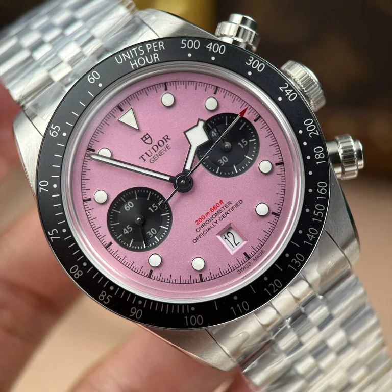 Tudor Black Bay Chronograph Pink Dial Super Clone