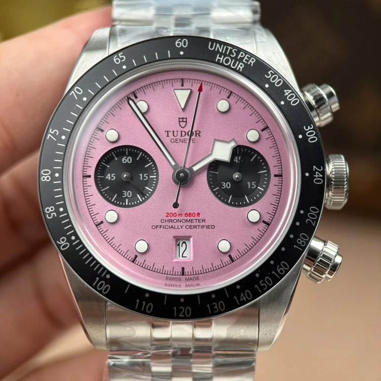 Tudor Black Bay Chronograph Pink Dial Super Clone