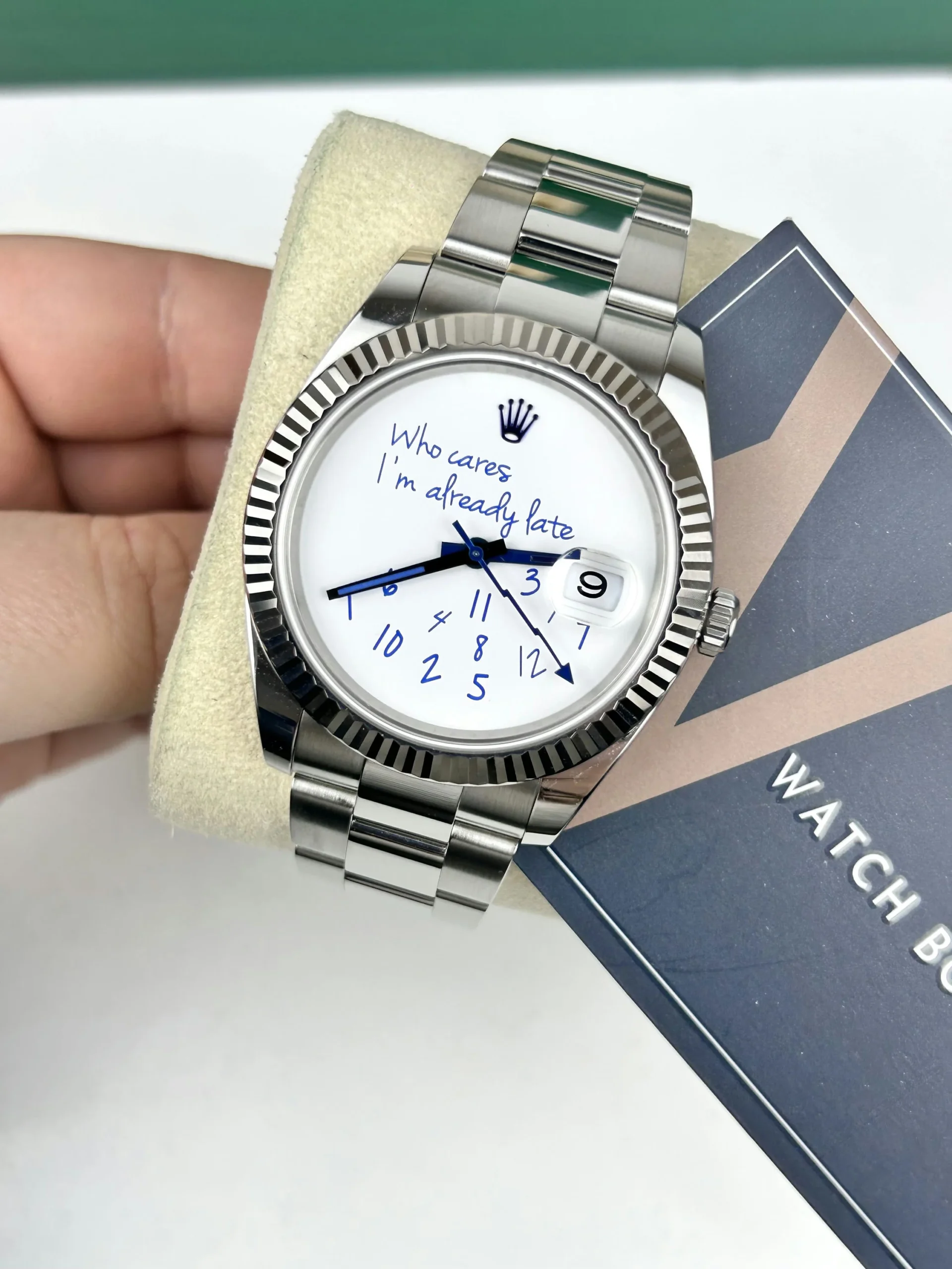 Rolex Datejust Who cares I??m already late Size 41mm 3235 Movement 904L Stainless Steel Material