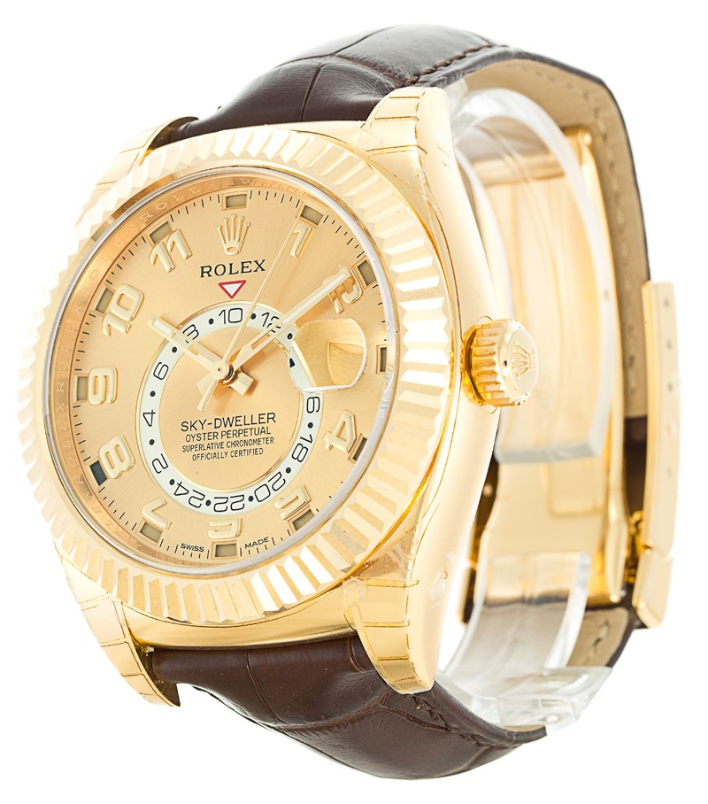Rolex Sky-Dweller 326138 - Automatic - Gold Plated Steel Case - Mens Watch