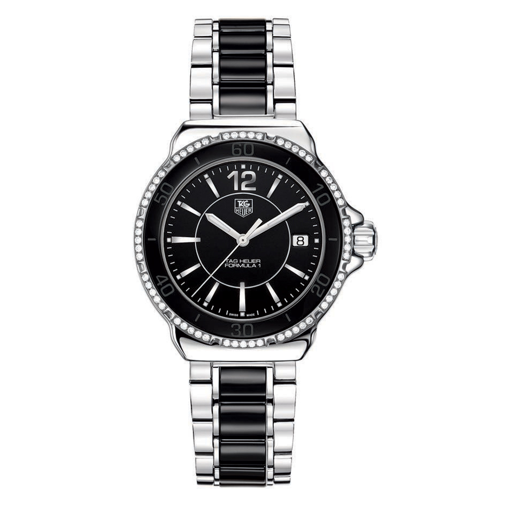 Tag Heuer Formula 1 WAH1212.BA0859 | Quartz | 37 MM | Ceramic Black & Steel | Ladies Replica Watch