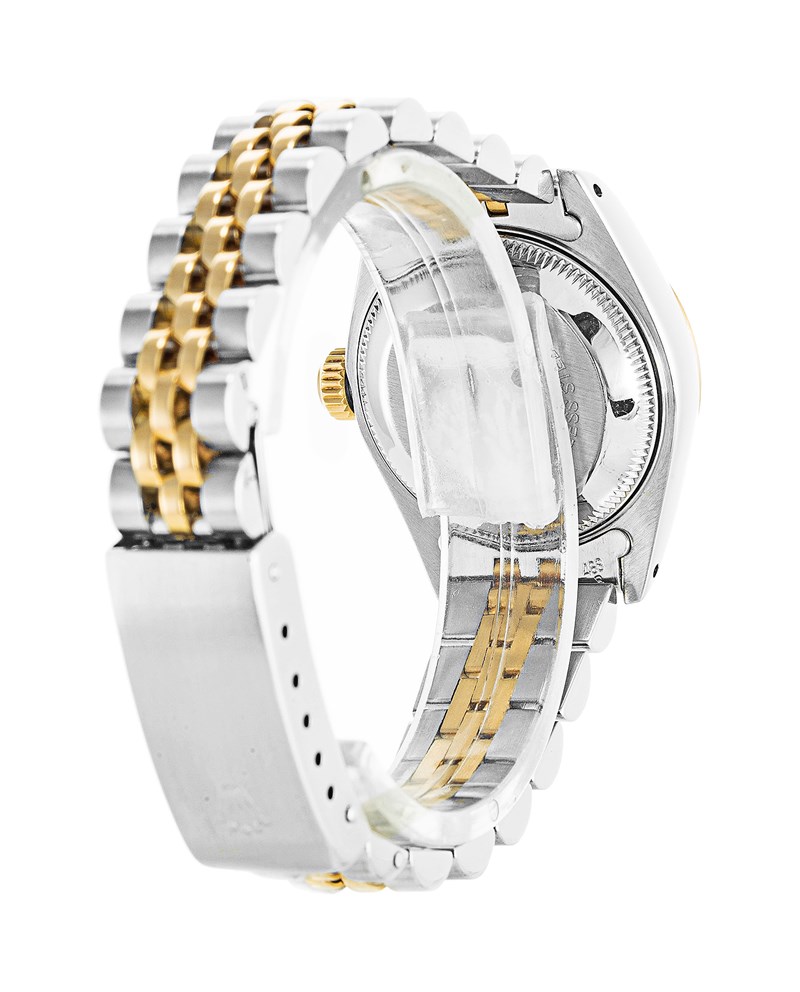 Rolex DATEJUST 69173 Ladies Automatic Gold Dial Steel Case Gold Plated Bracelet 26mm Replica Watch