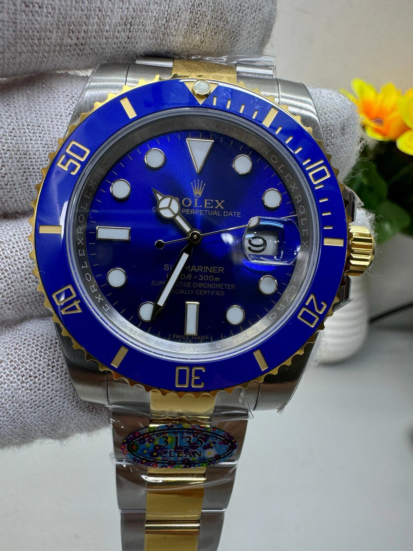 Rolex Submariner 116613LB ?C Bluesy ?C Box, Booklet and NFC Card