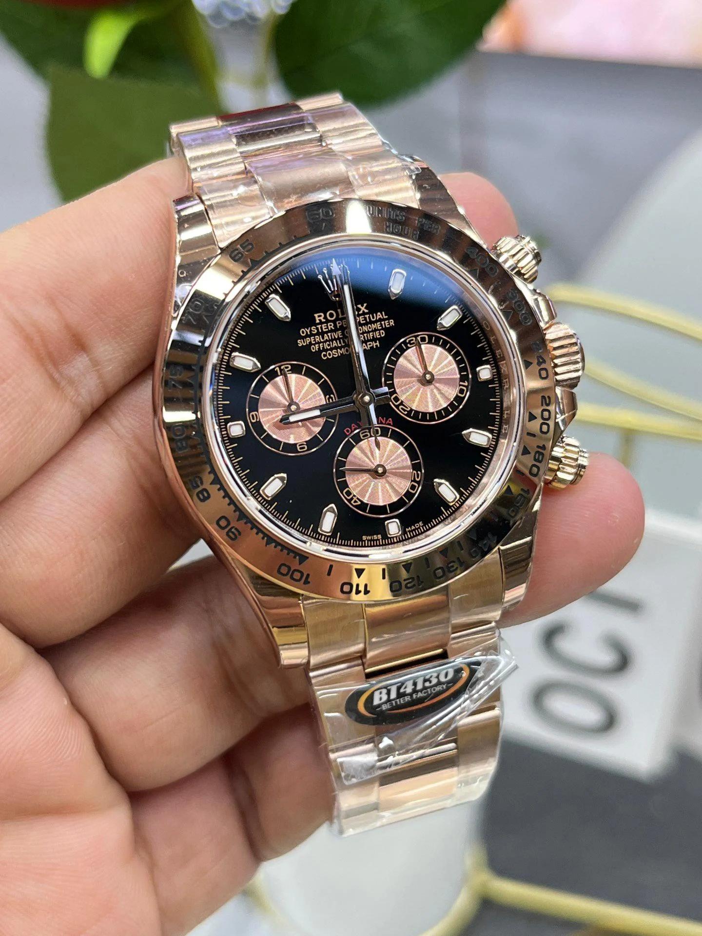 Rolex 126505 Cosmograph Daytona 18K Rose Gold with Black Dial