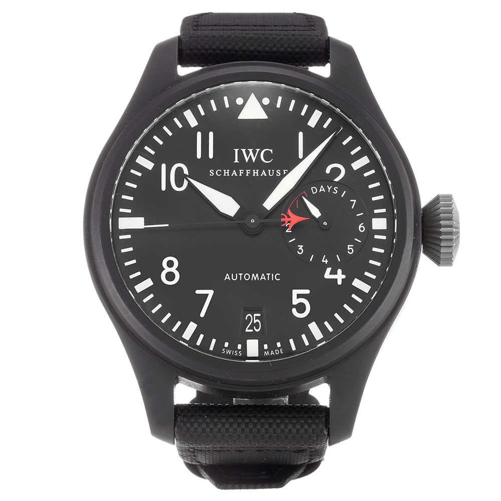 IWC Big Pilot IW501901 Automatic Watch, 48mm Ceramic Case, Black Arabic Dial, Men's Replica Watch